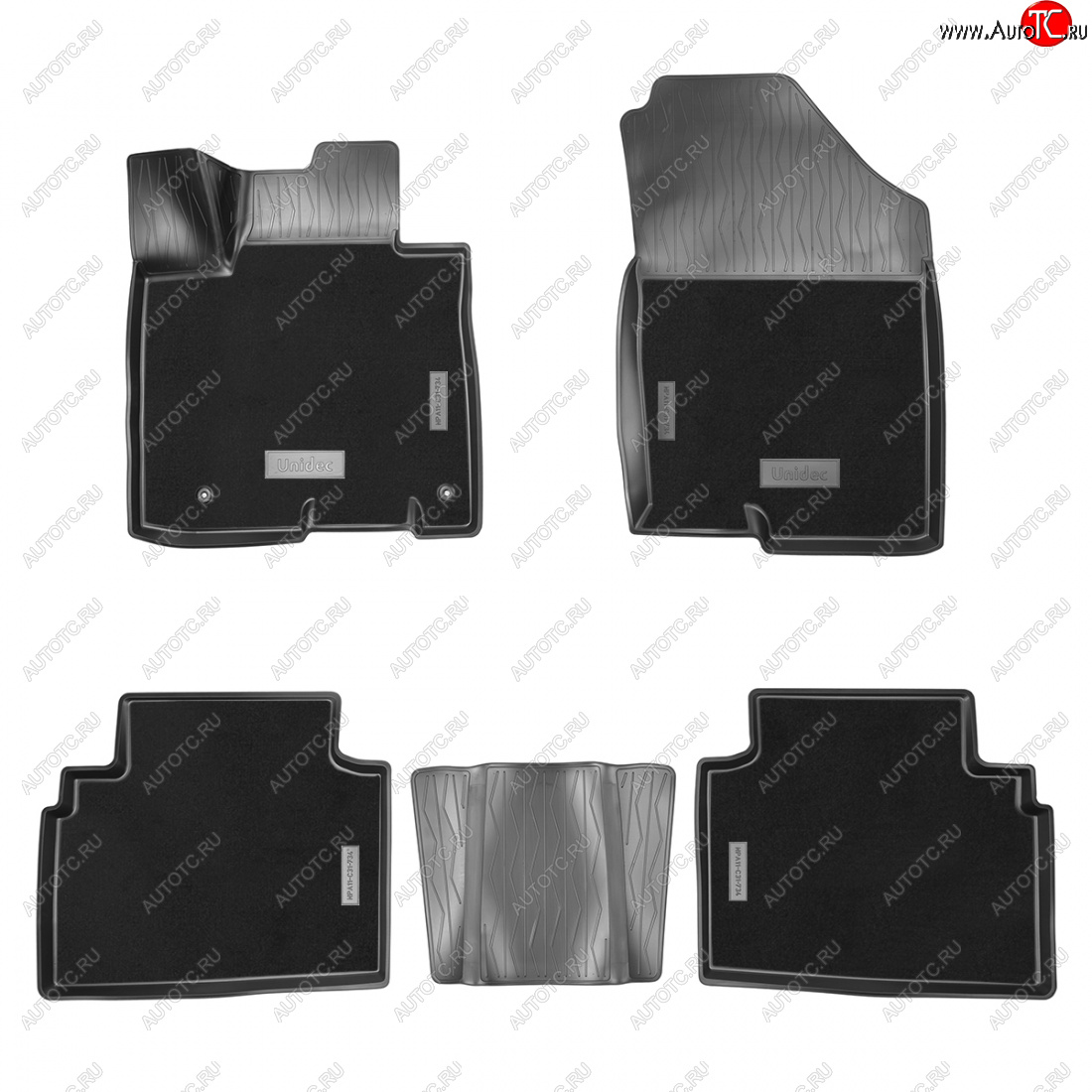 3 799 р. Коврики салонные комбинированные 3D Norplast Hyundai Tucson NX4 (2020-2022) (черный)  с доставкой в г. Майкоп