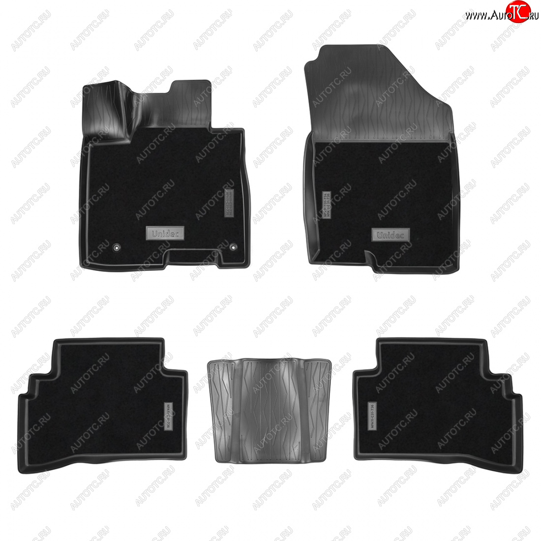 3 799 р. Коврики салонные комбинированные 3D Norplast Hyundai Tucson NX4 (2020-2022) (черный)  с доставкой в г. Майкоп