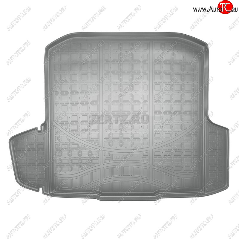 2 389 р. Коврики в багажное отделение Norplast  Skoda Octavia  A7 (2012-2017) дорестайлинг лифтбэк, дорестайлинг универсал (серый)  с доставкой в г. Майкоп