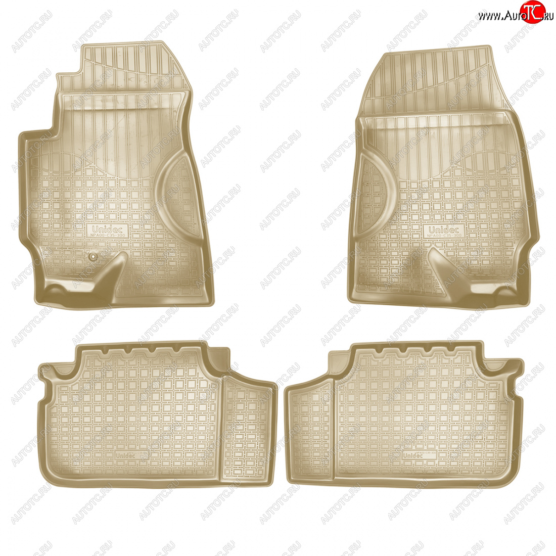 3 299 р. Коврики салонные Norplast Haima 3 HMC7185A седан (2010-2013) (бежевый)  с доставкой в г. Майкоп