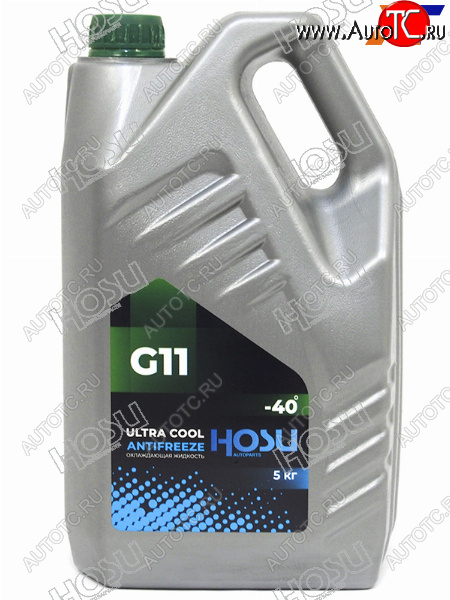 859 р. Антифриз (ULTRA COOL G11 5 кг. -40 C Зелёный) HOSU HSCL0004  с доставкой в г. Майкоп