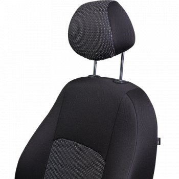 4 949 р. Комплект чехлов для сидений, (РЗС 60/40, 3Г жаккард), ДУБЛИН Lord Autofashion  Chevrolet Aveo ( T200,  T250) (2002-2011) хэтчбек 5 дв, седан, седан рестайлинг (черный, вставка Сеул серая, строчка серая)  с доставкой в г. Майкоп. Увеличить фотографию 2
