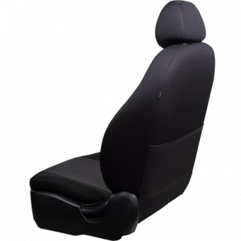 4 949 р. Комплект чехлов для сидений, (РЗС 60/40, 3Г жаккард), ДУБЛИН Lord Autofashion  Chevrolet Aveo ( T200,  T250) (2002-2011) хэтчбек 5 дв, седан, седан рестайлинг (черный, вставка Сеул серая, строчка серая)  с доставкой в г. Майкоп. Увеличить фотографию 6