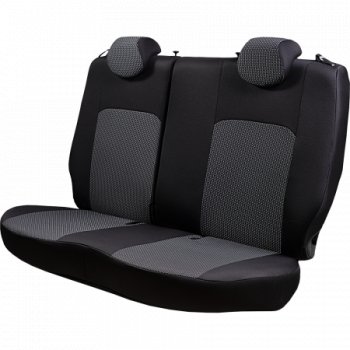 4 949 р. Комплект чехлов для сидений, (РЗС 60/40, 3Г жаккард), ДУБЛИН Lord Autofashion  Chevrolet Aveo ( T200,  T250) (2002-2011) хэтчбек 5 дв, седан, седан рестайлинг (черный, вставка Сеул серая, строчка серая)  с доставкой в г. Майкоп. Увеличить фотографию 7