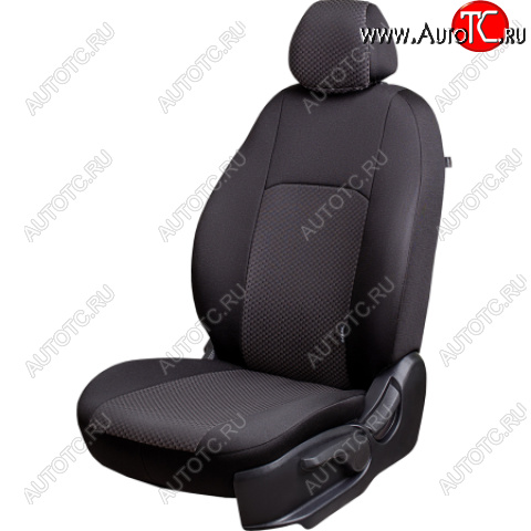 4 649 р. Комплект чехлов для сидений, (РЗС 60/40, 3Г жаккард) Дублин Lord Autofashion  Chevrolet Aveo ( T200,  T250) (2002-2011) хэтчбек 5 дв, седан, седан рестайлинг (черный, вставка Стежок серый. строчка черный)  с доставкой в г. Майкоп