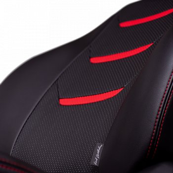 7 999 р. Комплект чехлов для сидений (РЗС 40/60, 3Г Илана+Орегон) ТУРИН-2 Lord Autofashion  Chevrolet Aveo  T300 (2011-2015) седан, хэтчбек (черный, вставка красная/черная, строчка красная)  с доставкой в г. Майкоп. Увеличить фотографию 7