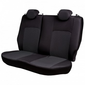 4 949 р. Комплект чехлов для сидений (РЗС 40/60 2Г жаккард) Дублин Lord Autofashion Chevrolet Cobalt седан дорестайлинг (2011-2016) (черный, вставка Ёж Белая, строчка черная)  с доставкой в г. Майкоп. Увеличить фотографию 6
