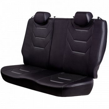 7 999 р. Комплект чехлов для сидений (РЗС 60/40 2П+1Г экокожа) ТУРИН -2 Lord Autofashion  Chevrolet Cruze  J300 (2009-2015) седан дорестайлинг, седан рестайлинг (черная, вставка черная+серая, строчка серая)  с доставкой в г. Майкоп. Увеличить фотографию 4