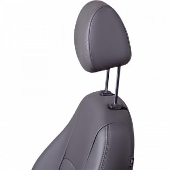 5 799 р. Комплект чехлов для сидений (ЦЗС Илана и Орегон) ТУРИН СТ Lord Autofashion Daewoo Matiz M150 рестайлинг (2000-2016) (черный, вставка серая, строчка серая)  с доставкой в г. Майкоп. Увеличить фотографию 2