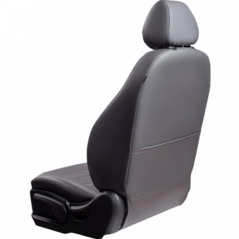 5 799 р. Комплект чехлов для сидений (ЦЗС Илана и Орегон) ТУРИН СТ Lord Autofashion Daewoo Matiz M150 рестайлинг (2000-2016) (черный, вставка серая, строчка серая)  с доставкой в г. Майкоп. Увеличить фотографию 3