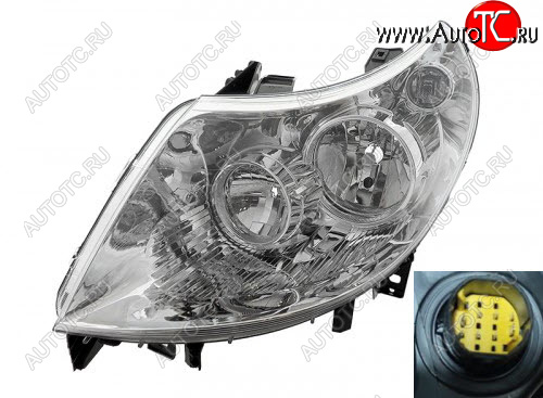 9 599 р. Левая фара (c электрокорректором) DEPO  Peugeot Boxer  250 (2006-2014)  с доставкой в г. Майкоп
