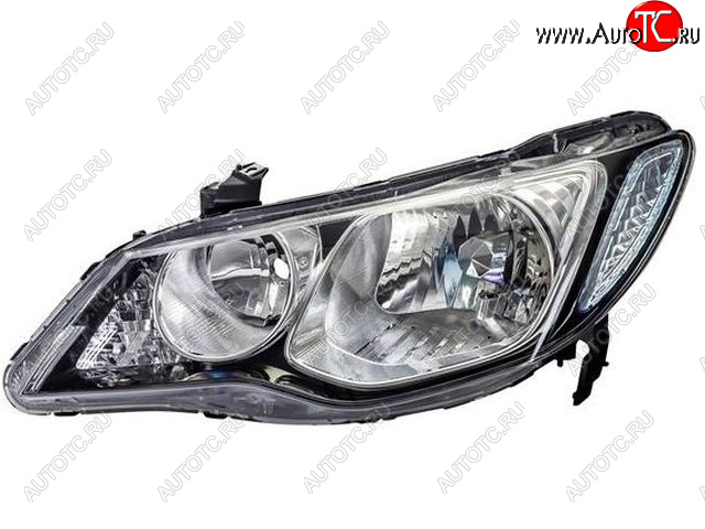 8 999 р. Левая фара (под корректор) DEPO Honda Civic FD седан дорестайлинг (2005-2008)  с доставкой в г. Майкоп