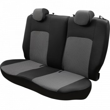 5 999 р. Комплект чехлов для сидений (РЗСиС 50/50, 2П жаккард) Дублин Lord Autofashion  Chery Tiggo T11 (2005-2013) дорестайлинг (черный, вставка зигзаг серый, строчка  черная)  с доставкой в г. Майкоп. Увеличить фотографию 4