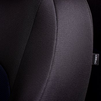 5 999 р. Комплект чехлов для сидений (РЗСиС 60/40 2Г жаккард) Дублин Lord Autofashion  Chevrolet Niva  2123 (2002-2020) дорестайлинг, рестайлинг (черный, вставка Ёж синий, строчка черная)  с доставкой в г. Майкоп. Увеличить фотографию 9