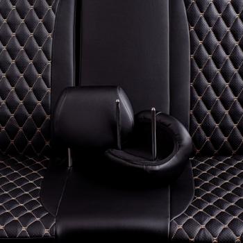 13 399 р. Комплект чехлов для сидений (РЗС 60/40 3Г Орегон) БАЙРОН Lord Autofashion  KIA Rio  2 JB (2005-2011) дорестайлинг седан, дорестайлинг, хэтчбэк 5 дв., рестайлинг седан, рестайлинг, хэтчбэк 5 дв. (черный, вставка черная, строчка бежевая)  с доставкой в г. Майкоп. Увеличить фотографию 9