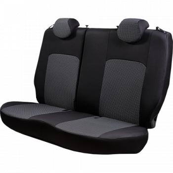 5 549 р. Комплект чехлов для сидений (ЦЗС Жаккард) Дублин Lord Autofashion  Лада Нива 4х4  2121 (1977-2019) 3 дв. дорестайлинг (черный, вставка Сеул серая)  с доставкой в г. Майкоп. Увеличить фотографию 3