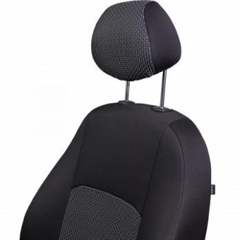 5 549 р. Комплект чехлов для сидений (ЦЗС Жаккард) Дублин Lord Autofashion  Лада Нива 4х4  2121 (1977-2019) 3 дв. дорестайлинг (черный, вставка Сеул серая)  с доставкой в г. Майкоп. Увеличить фотографию 9