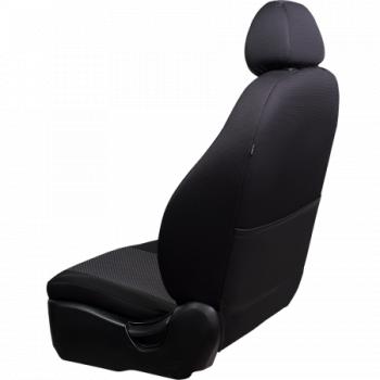 5 549 р. Комплект чехлов для сидений (ЦЗС Жаккард) Дублин Lord Autofashion  Лада Нива 4х4  2121 (1977-2019) 3 дв. дорестайлинг (черный, вставка Сеул серая)  с доставкой в г. Майкоп. Увеличить фотографию 2