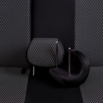 5 349 р. Комплект чехлов для сидений (ЦЗС Жаккард) Дублин Lord Autofashion  Лада нива 4х4  2131 (2019-2025) 5 дв. 1-ый рестайлинг, Урбан 5 дв. рестайлинг, (Legend) 5 дв. 2-ой рестайлинг (черный, вставка Прямоугольник черная)  с доставкой в г. Майкоп. Увеличить фотографию 6