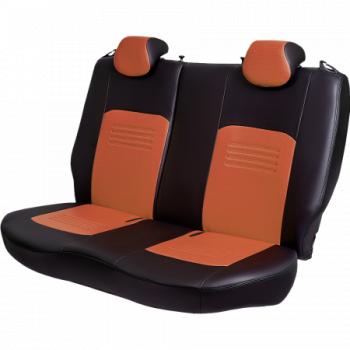 5 799 р. Комплект чехлов для сидений (ЦЗС 2Г Илана+Орегон) ТУРИН СТ Lord Autofashion  Lifan Smily  320 хэтчбэк (2010-2016) дорестайлинг (черный, вставка коричневая+бежевая, строчка черная)  с доставкой в г. Майкоп. Увеличить фотографию 5