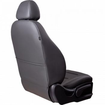 7 999 р. Комплект чехлов для сидений (ЦЗС 3Г Орегон) ТУРИН-2 Lord Autofashion  Nissan Almera  G15 (2012-2019) седан (серый, вставка серая+черная, строчка серая)  с доставкой в г. Майкоп. Увеличить фотографию 4