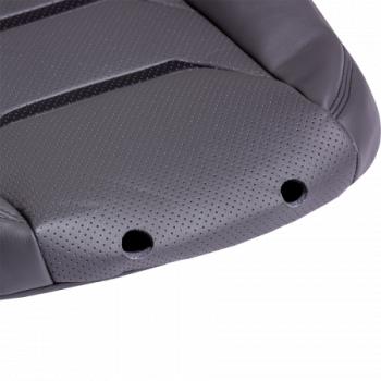 7 999 р. Комплект чехлов для сидений (ЦЗС 3Г Орегон) ТУРИН-2 Lord Autofashion  Nissan Almera  G15 (2012-2019) седан (серый, вставка серая+черная, строчка серая)  с доставкой в г. Майкоп. Увеличить фотографию 6