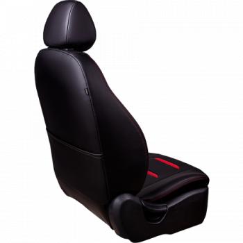 7 999 р. Комплект чехлов для сидений (ЦЗС 3Г Орегон) ТУРИН-2 Lord Autofashion  Nissan Almera  G15 (2012-2019) седан (черный, вставка черная+красная, строчка красная)  с доставкой в г. Майкоп. Увеличить фотографию 3