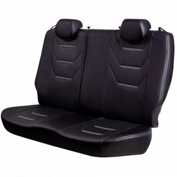 16 499 р. Комплект чехлов для сидений (ЦЗС 3Г Орегон) ТУРИН-2 Lord Autofashion  Nissan Almera  G15 (2012-2019) седан (черный, вставка черная+серая,  строчка серая)  с доставкой в г. Майкоп. Увеличить фотографию 4
