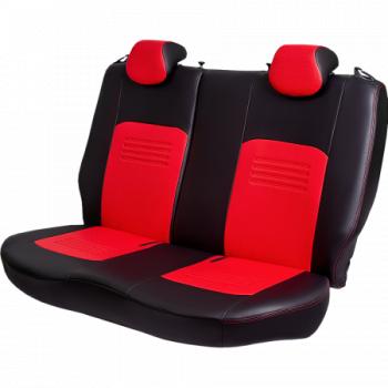 5 799 р. Комплект чехлов для сидений (ЦЗС 3Г Илана+Орегон) ТУРИН СТLord Autofashion  Renault Megane  купе 3 дв. (2014-2016) 2-ой рестайлинг (черный, вставка красная, строчка красная)  с доставкой в г. Майкоп. Увеличить фотографию 2