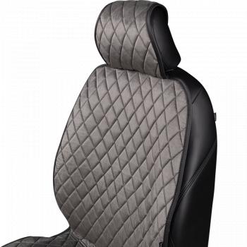 1 599 р.  Накидка (2 места Хами) АЛЯСКА ст РОМБ Lord Autofashion   (темно-серый, строчка серая)  с доставкой в г. Майкоп. Увеличить фотографию 4