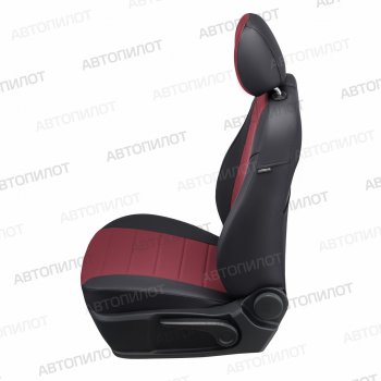 17 399 р. Чехлы сидений (экокожа, 7 мест) Автопилот  Chery Tiggo 8 PRO (2021-2025) (черный/бордовый)  с доставкой в г. Майкоп. Увеличить фотографию 2