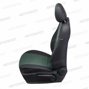 17 399 р. Чехлы сидений (экокожа, 7 мест) Автопилот  Chery Tiggo 8 PRO (2021-2025) (черный/зеленый)  с доставкой в г. Майкоп. Увеличить фотографию 4