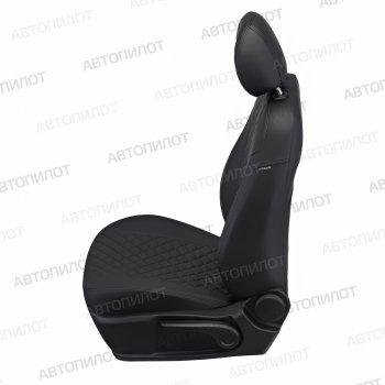 17 699 р. Чехлы сидений (экокожа, 7 мест) Автопилот Ромб  Chery Tiggo 8 PRO (2021-2025) (черный)  с доставкой в г. Майкоп. Увеличить фотографию 2