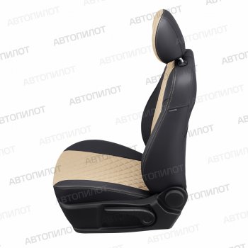 17 699 р. Чехлы сидений (экокожа, 7 мест) Автопилот Ромб  Chery Tiggo 8 PRO (2021-2025) (черный/бежевый)  с доставкой в г. Майкоп. Увеличить фотографию 2
