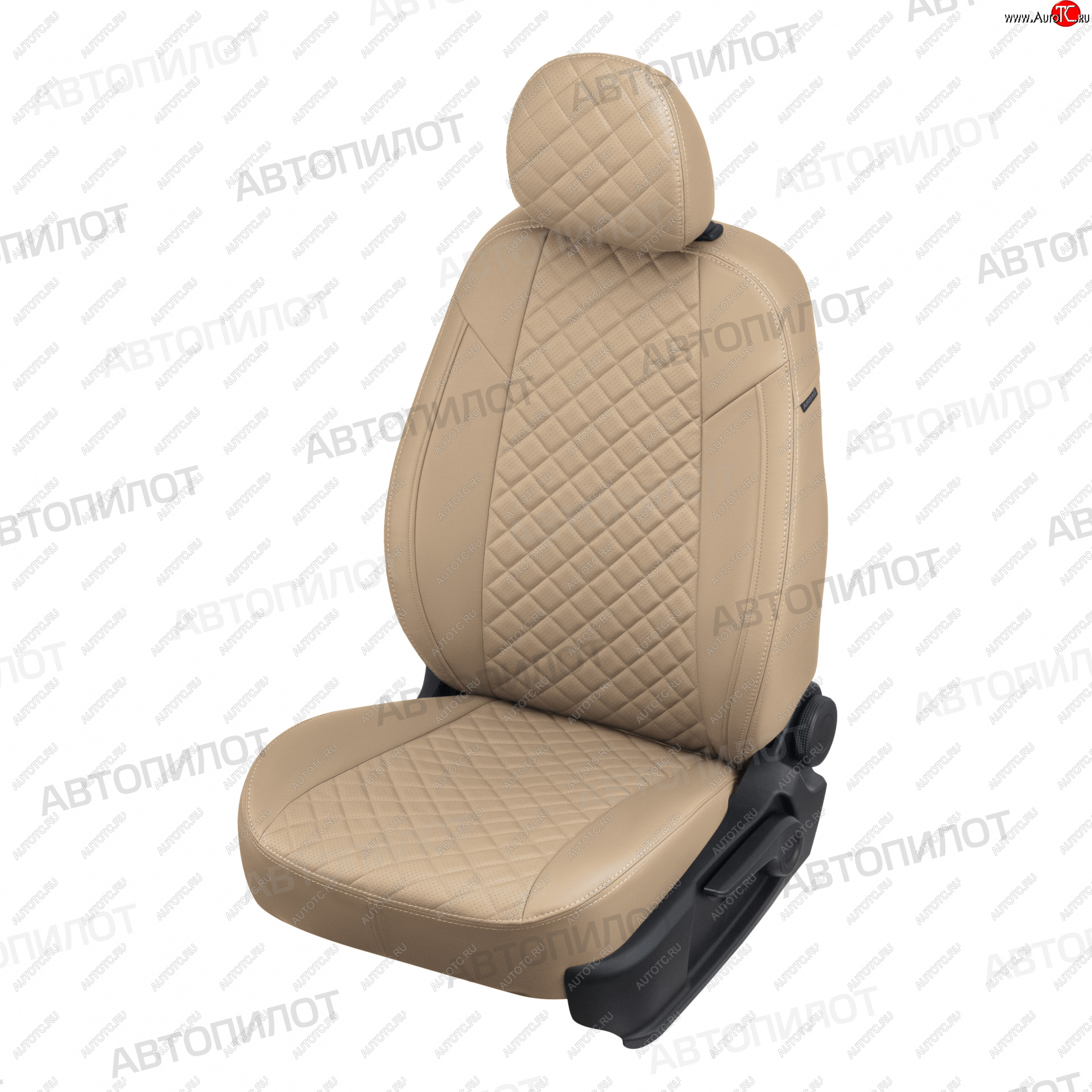 17 699 р. Чехлы сидений (экокожа, 7 мест) Автопилот Ромб  Chery Tiggo 8 PRO (2021-2025) (темно-бежевый)  с доставкой в г. Майкоп