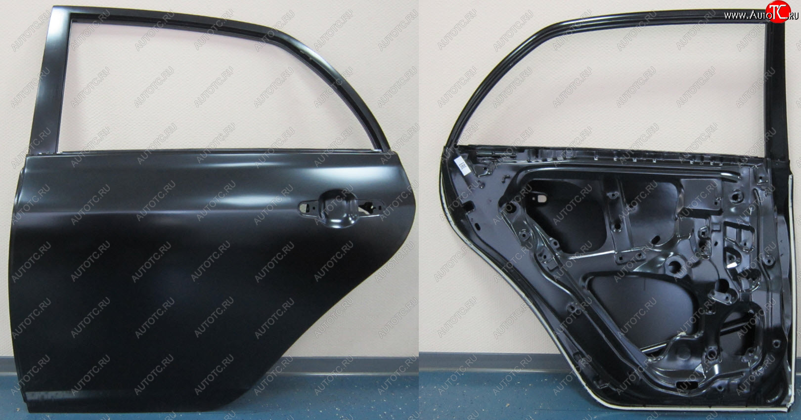 12 799 р. Левая дверь задняя BodyParts Toyota Corolla E150 седан дорестайлинг (2006-2010) (Неокрашенная)  с доставкой в г. Майкоп
