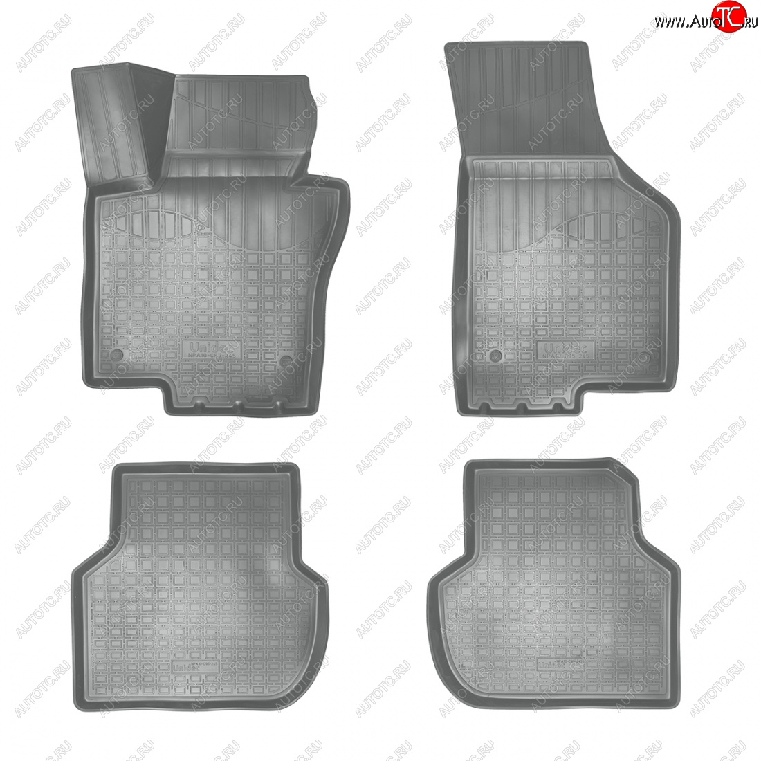 3 179 р. Коврики салонные 3D Norplast  Volkswagen Jetta  A6 (2015-2018) седан рестайлинг (серый)  с доставкой в г. Майкоп