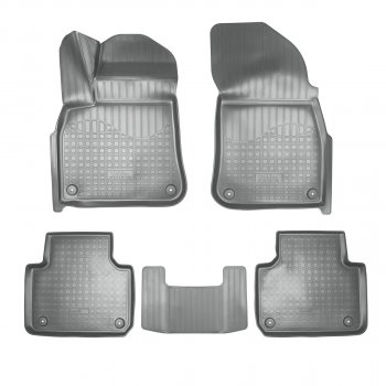 Коврики салонные 3D Norplast Volkswagen Touareg  CR (2018-2025) (серый)