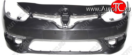 7 299 р. Бампер передний (с отверстием под ПТФ, Италия) BodyParts Renault Fluence рестайлинг (2012-2016) (Неокрашенный)  с доставкой в г. Майкоп