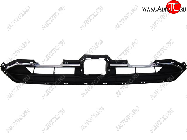 1 589 р. Центральная решетка переднего бампера (пр-во Китай) BODYPARTS Haval F7  дорестайлинг (2018-2022) (вставка хром)  с доставкой в г. Майкоп
