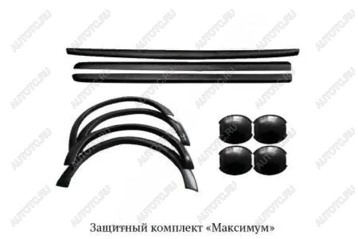 13 499 р. Защитный комплект максимум (расширители колесных арок, накладки на борта без скотча, вставки под наружные ручки дверей) Русская Артель Mitsubishi L200 4  дорестайлинг (2006-2014) (глянец под покраску)  с доставкой в г. Майкоп