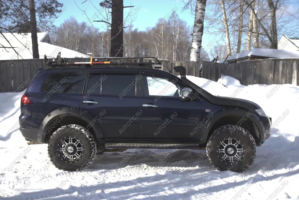 27 549 р. Расширители колесных арок (вынос 60 мм) Русская Артель  Mitsubishi Pajero Sport  PB (2008-2013) дорестайлинг (шагрень)  с доставкой в г. Майкоп
