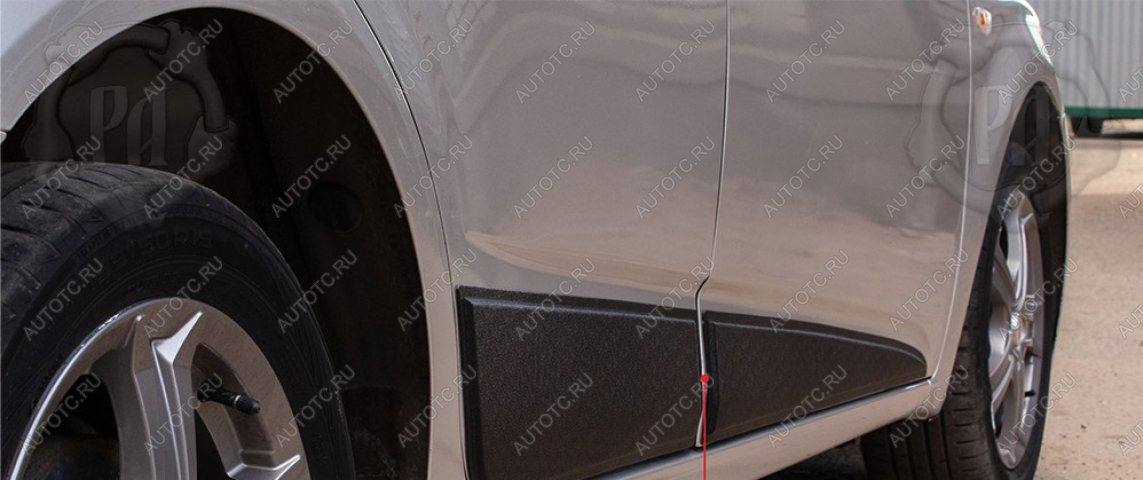 1 049 р. Молдинг двери задний правый Русская Артель Chevrolet Aveo T300 седан (2011-2015) (глянец под покраску)  с доставкой в г. Майкоп