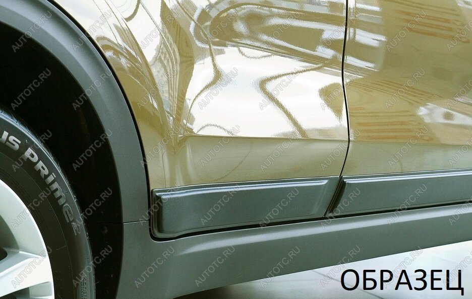 619 р. Молдинг двери задний правый Русская Артель Ford Focus 3 хэтчбэк рестайлинг (2014-2019) (глянец под покраску)  с доставкой в г. Майкоп