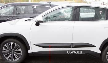 1 089 р. Молдинг на двери передний правый (вариант 2) Русская Артель KIA Rio 3 QB дорестайлинг седан (2011-2015) (глянец под покраску)  с доставкой в г. Майкоп. Увеличить фотографию 2