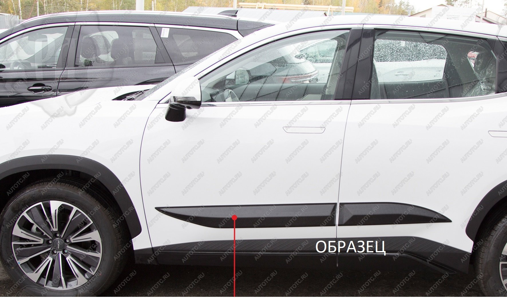 819 р. Молдинг двери задний правый Русская Артель Mazda 6 GJ 2-ой рестайлинг седан (2018-2025) (глянец под покраску)  с доставкой в г. Майкоп