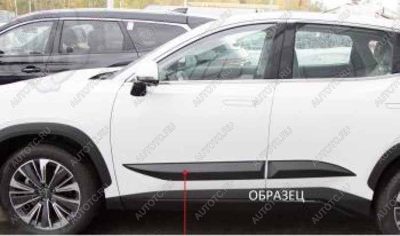 959 р. Молдинг двери передний правый Русская Артель Mazda 6 GJ 2-ой рестайлинг седан (2018-2025) (шагрень)  с доставкой в г. Майкоп