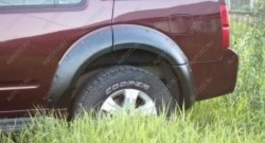 5 399 р. Расширители колесных арок (задний левый) Русская Артель  Nissan Pathfinder  R51 (2004-2007) дорестайлинг (глянец под покраску)  с доставкой в г. Майкоп