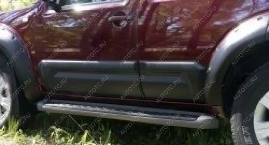 1 279 р. Молдинг двери задний правый широкий Русская Артель Nissan Pathfinder R51 дорестайлинг (2004-2007) (глянец под покраску)  с доставкой в г. Майкоп