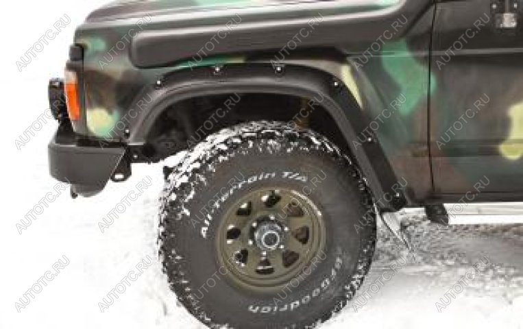 6 759 р. Расширители колесных арок (передний правый) Русская Артель Nissan Patrol 4 Y60 (1987-1997) (шагрень)  с доставкой в г. Майкоп